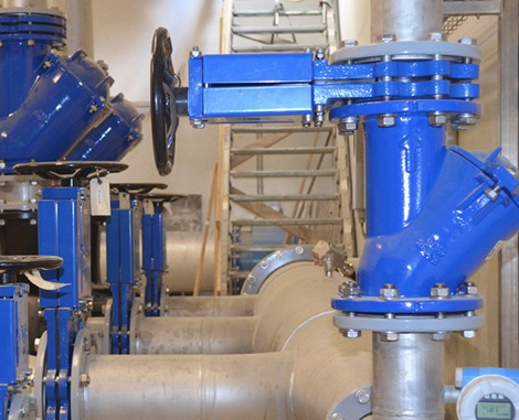 AVK ball check valves installed in Mariager, Denmark