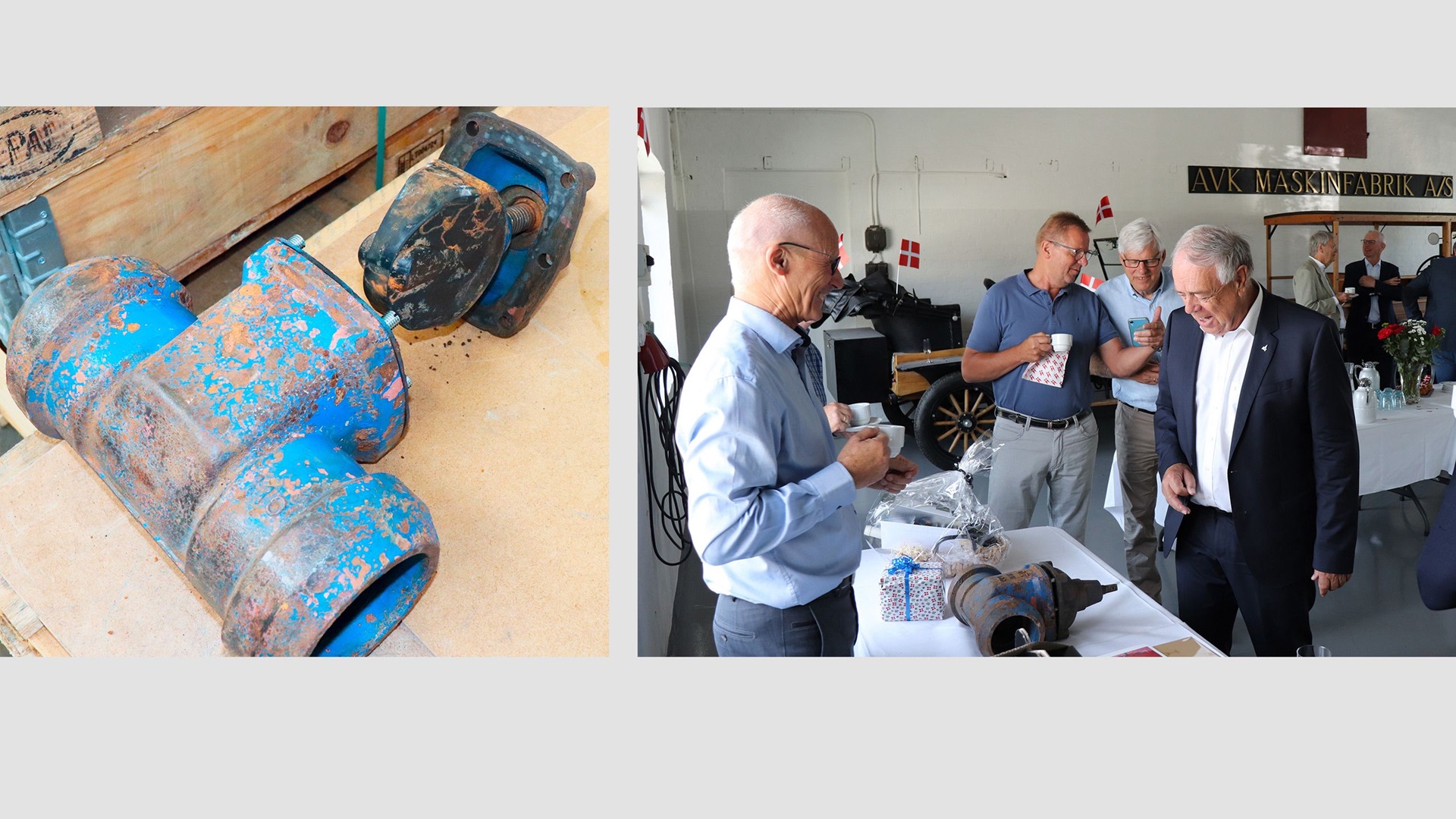 A 50 year old socket pipe valve returned home to AVK, Niels Aage Kjær